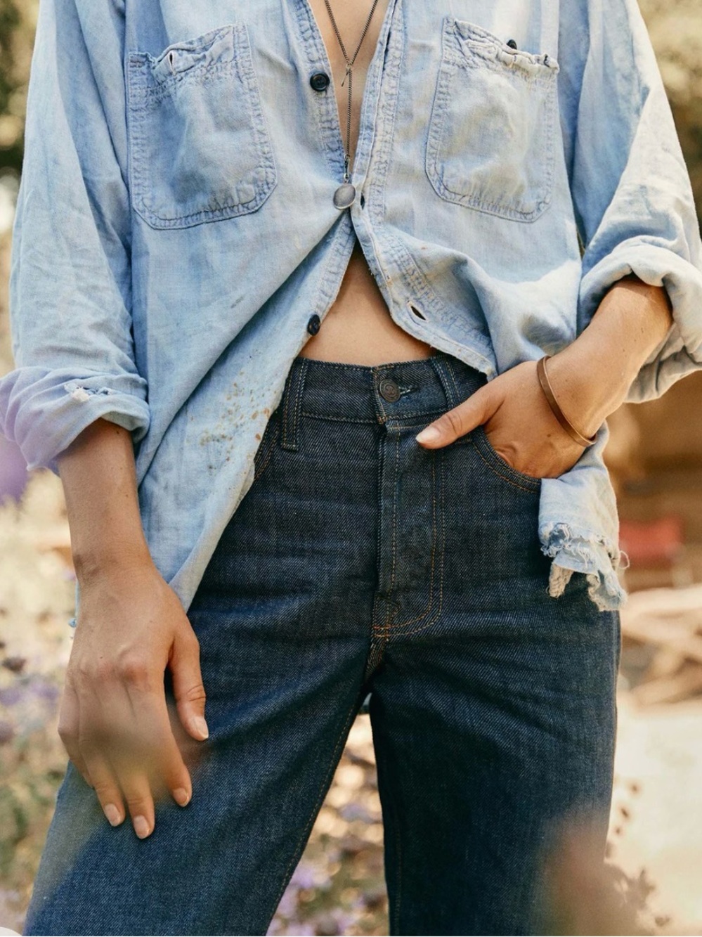 imogene + willie Indigo High-Rise Straight Jeans